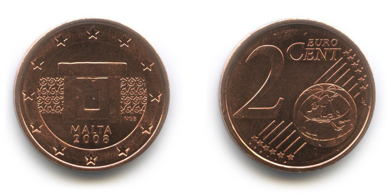 Монеты Мальты регулярного выпуска образца 2008 года