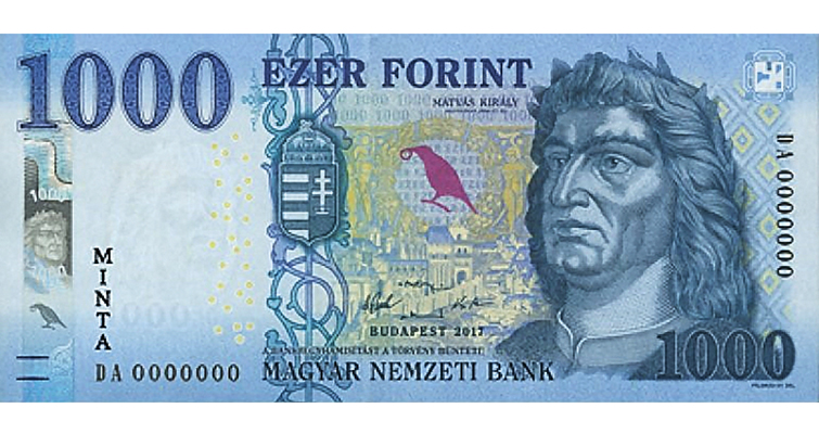 Банкноты Венгрии: 1000 форинтов в обновленном дизайне