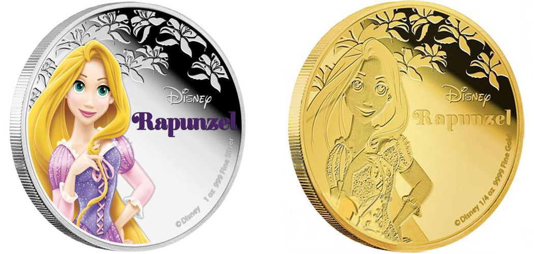 Сказочные принцессы Диснея на монетах Ниуэ