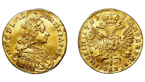 Золотые Монеты Петра II (1727 — 1730) Золотые Монеты Петра II (1727 — 1730)