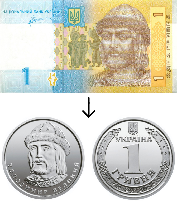 Украина выведет из обращения 4 банкноты