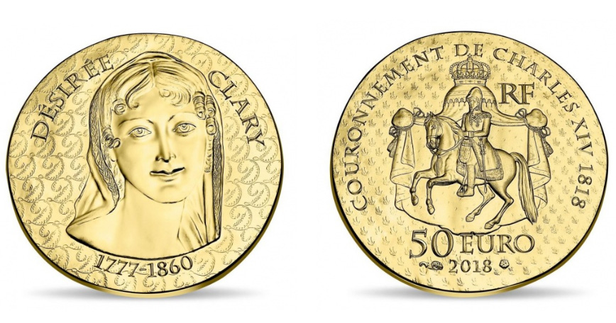 Королева Швеции на €10 Франции