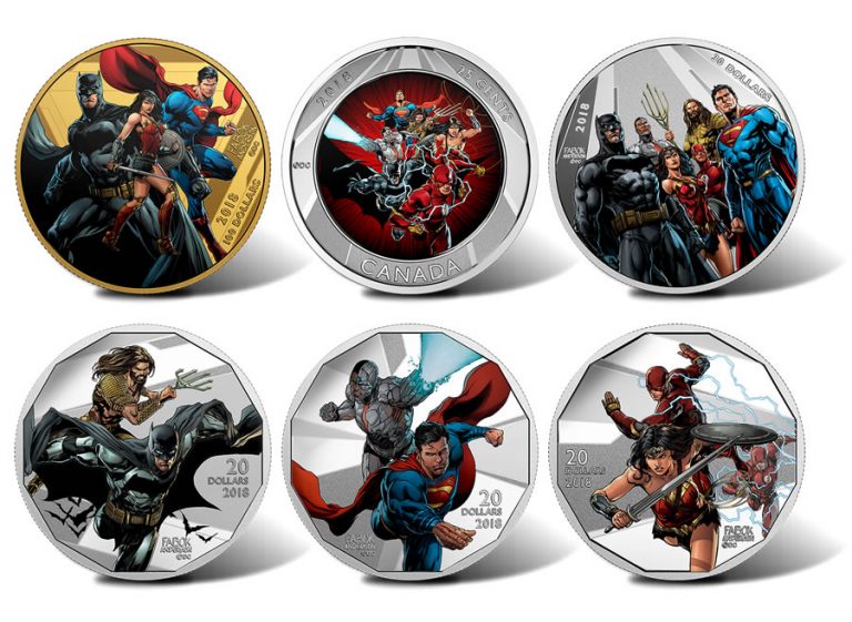 Монеты с супергероями