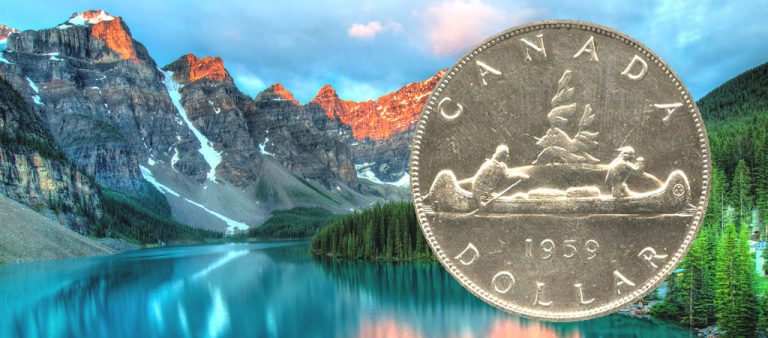 Кто изображен на канадском долларе 1935-1986 годов выпуска?