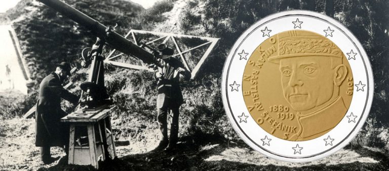 Словакия: 2 евро в память о Милане Штефанике Словакия: 2 евро в память о Милане Штефанике