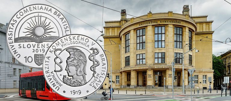 €10 в честь 100-летия университета имени Яна Коменского €10 в честь 100-летия университета имени Яна Коменского