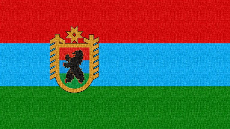 Флаг карелии с крестом