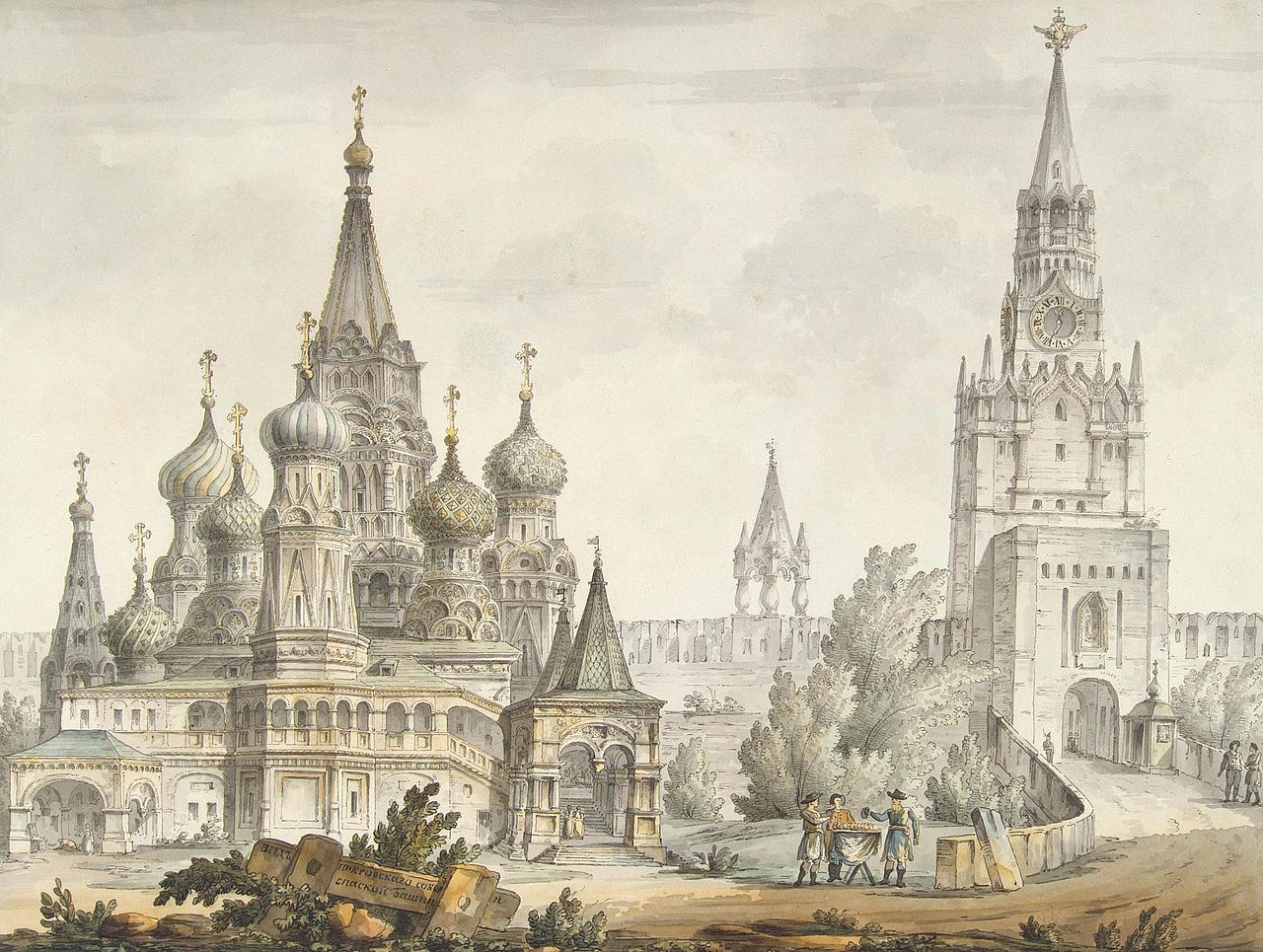 Храм покрова на рву рисунок
