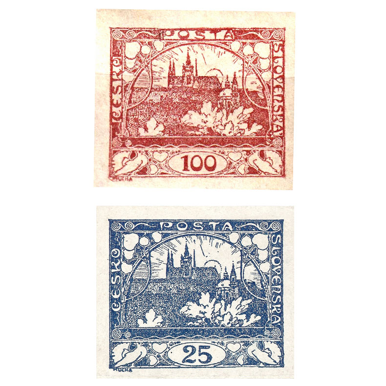 Автор первых марок Чехословакии