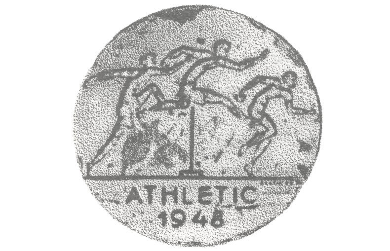 Серебряная медаль из лагеря беженцев в Гроне (1948)