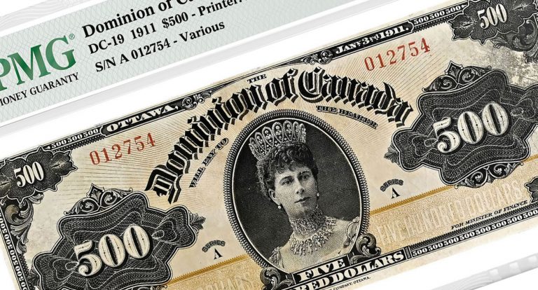 Редкая банкнота Канады ушла с молотка за $430 000 Дорогие банкноты Канады