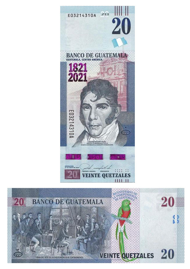 20 кетсалей 2021 - Гватемала