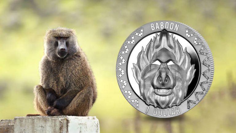 1 доллар 2022 - Бабуин (павиан)