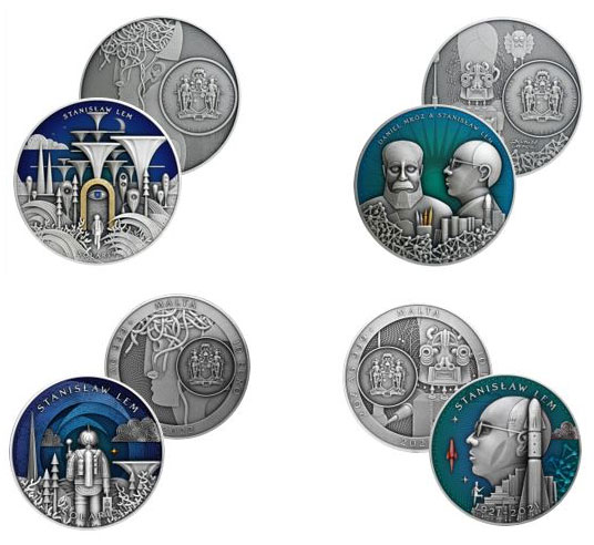 Монеты евро "Станислав Лем" (Мальта)