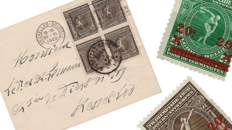 Почтовые марки 1920 (Олимпиада)