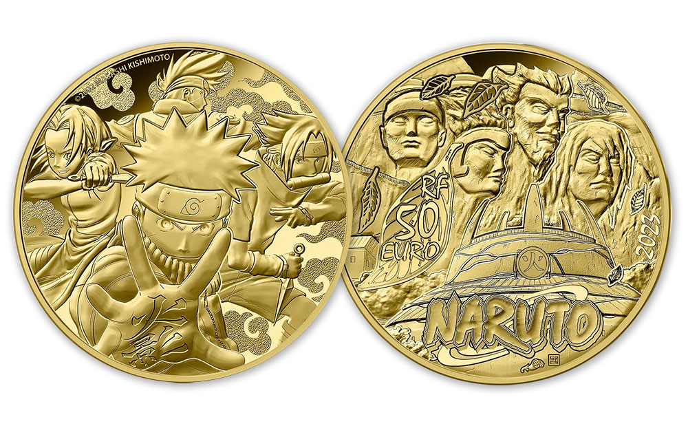 50 евро 2023 - Наруто (монета Франции)