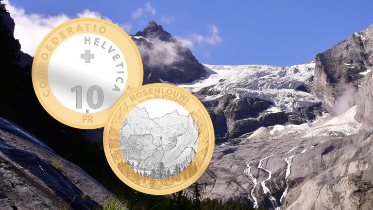 10 франков 2023 (Швейцария) - Ледник Розенлауи